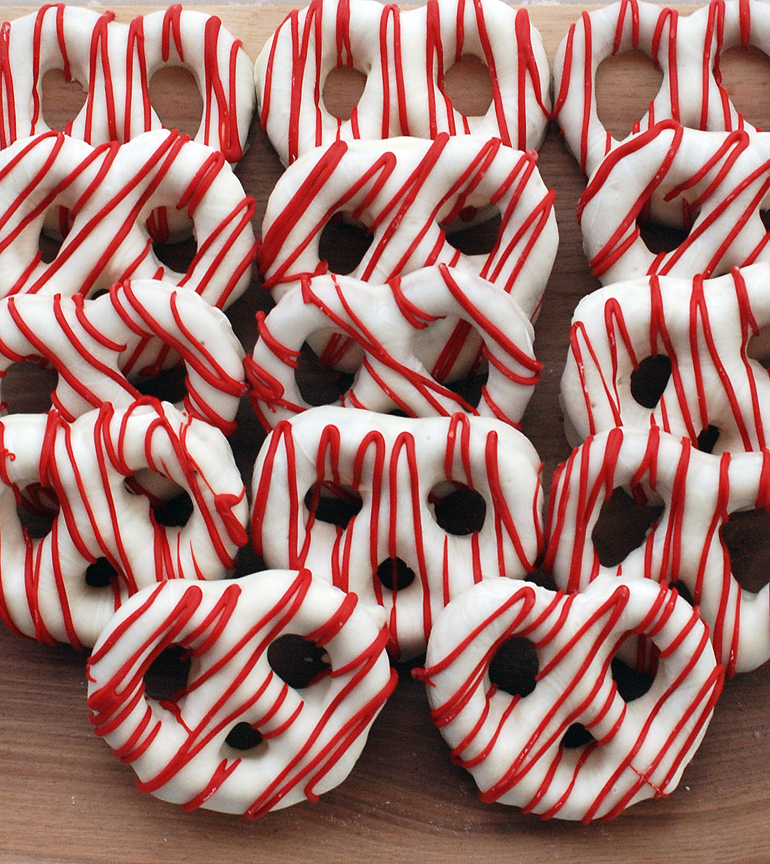 White Chocolate Covered Pretzels