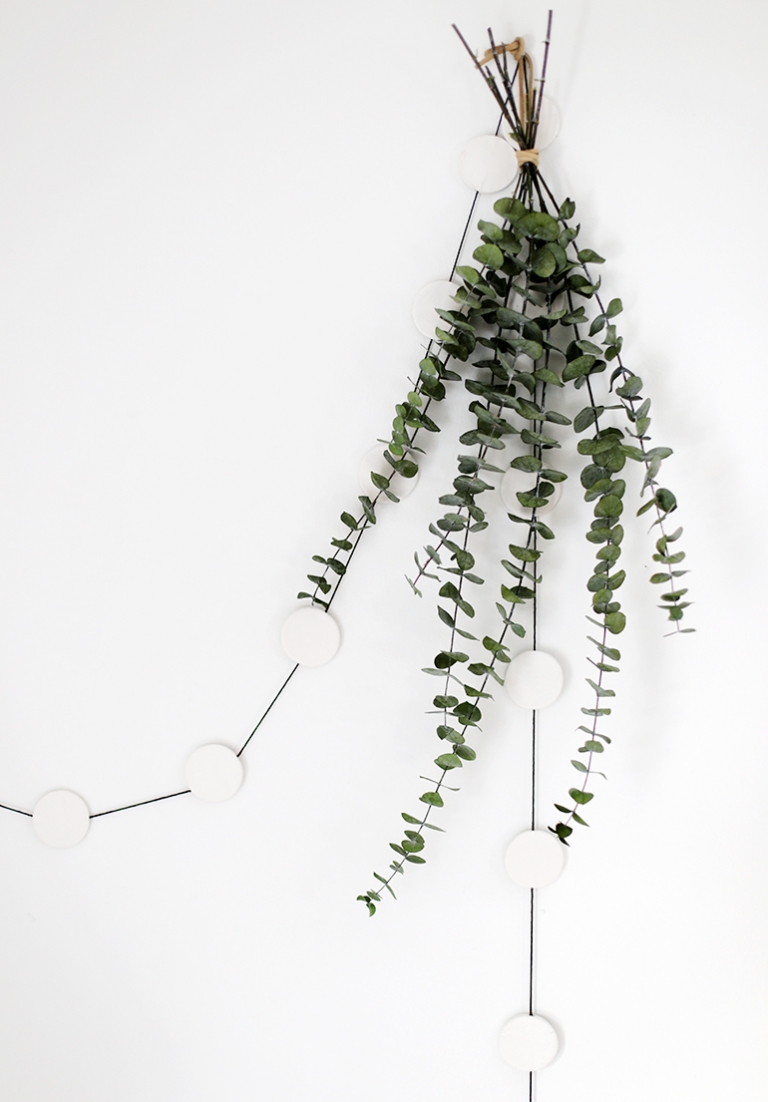 DIY Clay Circle Garland @themerrythought for @poppytalk
