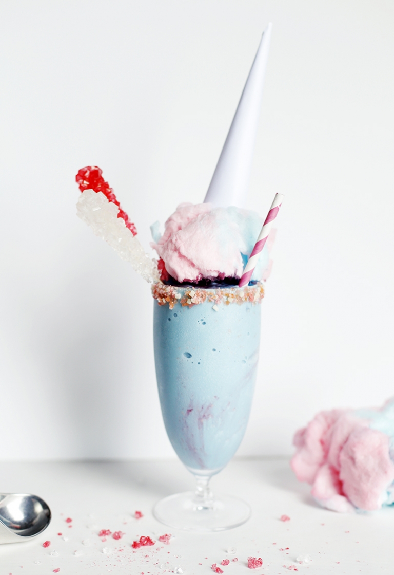 Cotton Candy Milkshake @themerrythought