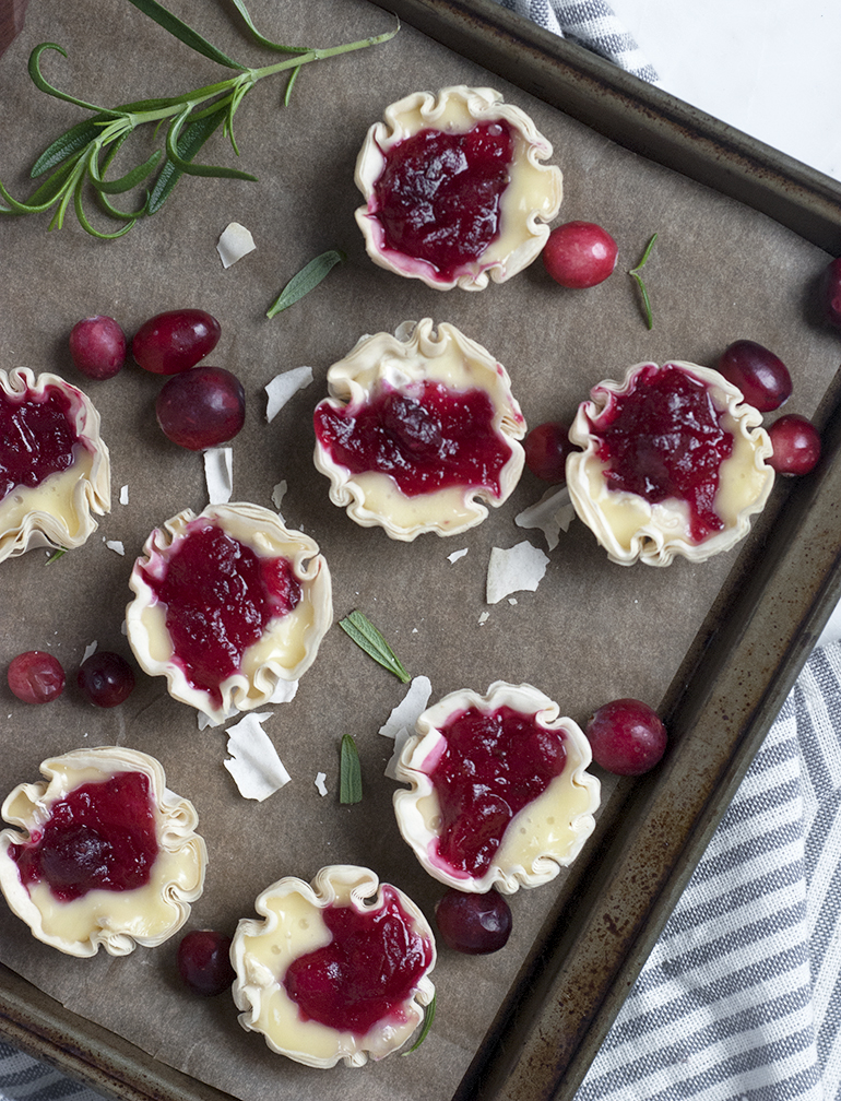 Cranberry Brie Tartlets - The Merrythought