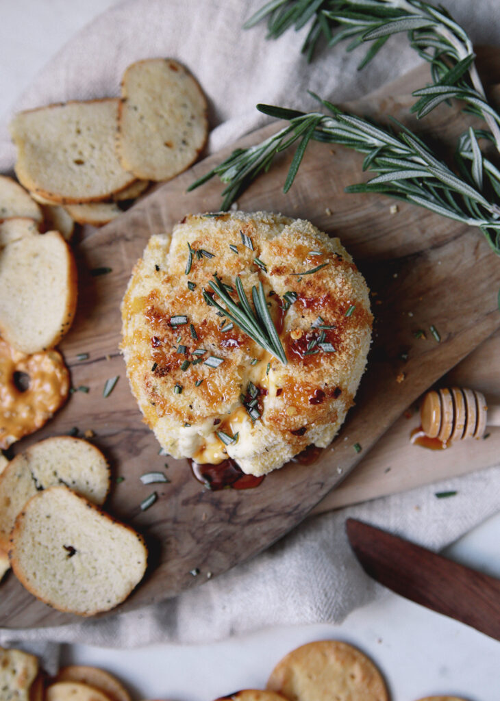 Baked Boursin Cheese With Hot Honey