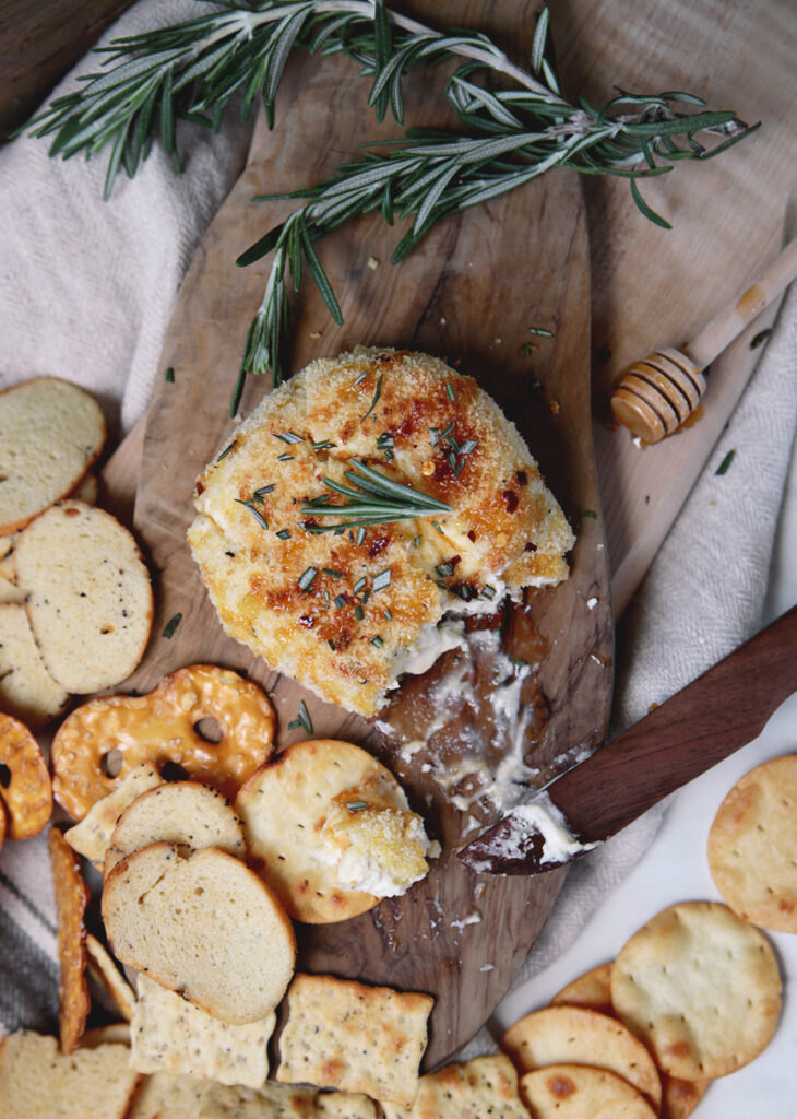 Baked Boursin Cheese With Hot Honey