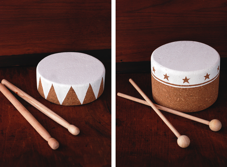 baby wooden drum