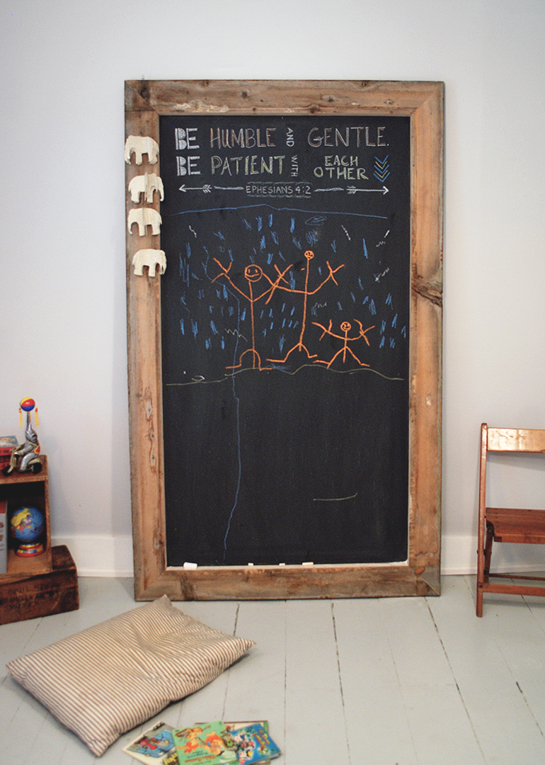 DIY Giant Chalkboard The Merrythought