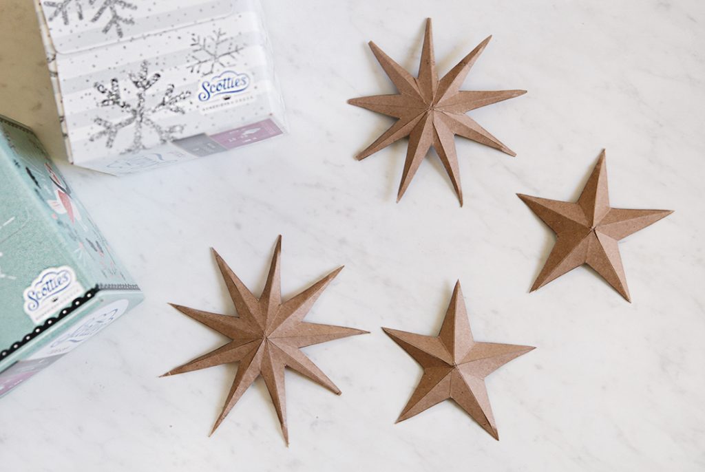 DIY 3D Cardboard Stars How to Make 3D Stars from Cardboard