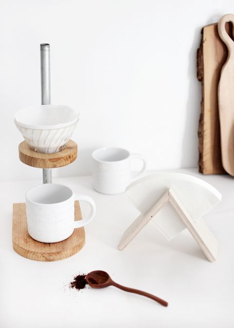 Wooden Coffee Filter Stand