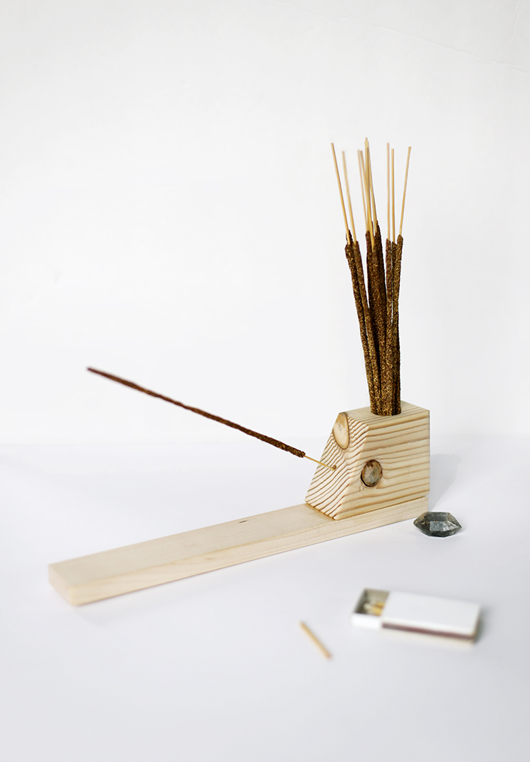 Plain Wooden Stick Incense Burner