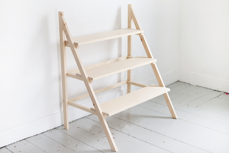 Diy Ladder Plant Stand The Merrythought - Diy Plant Stand Plans Ladder