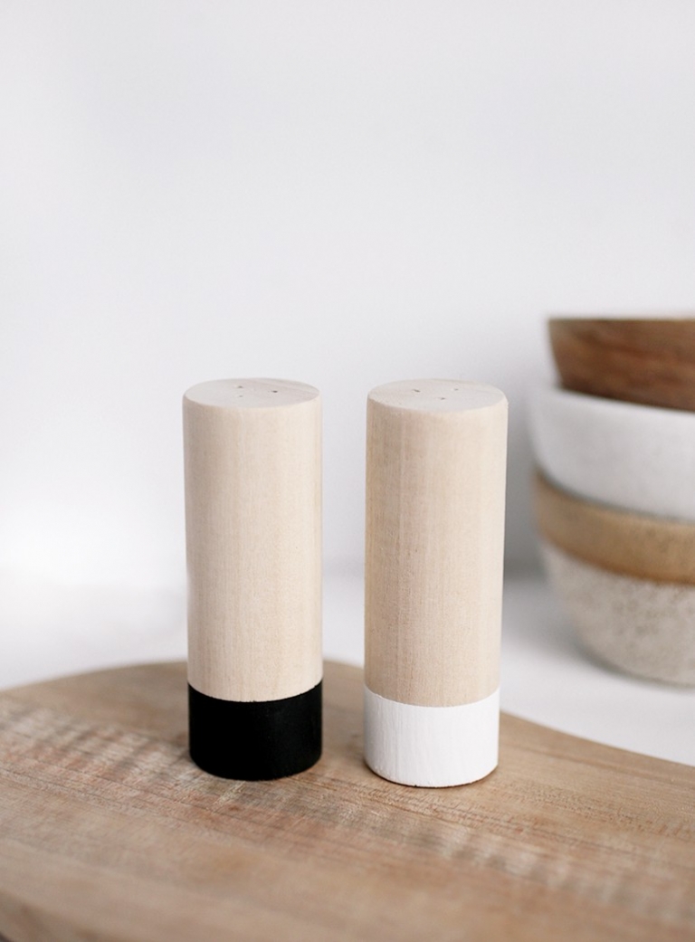 DIY Wood Salt & Pepper Shakers - The Merrythought