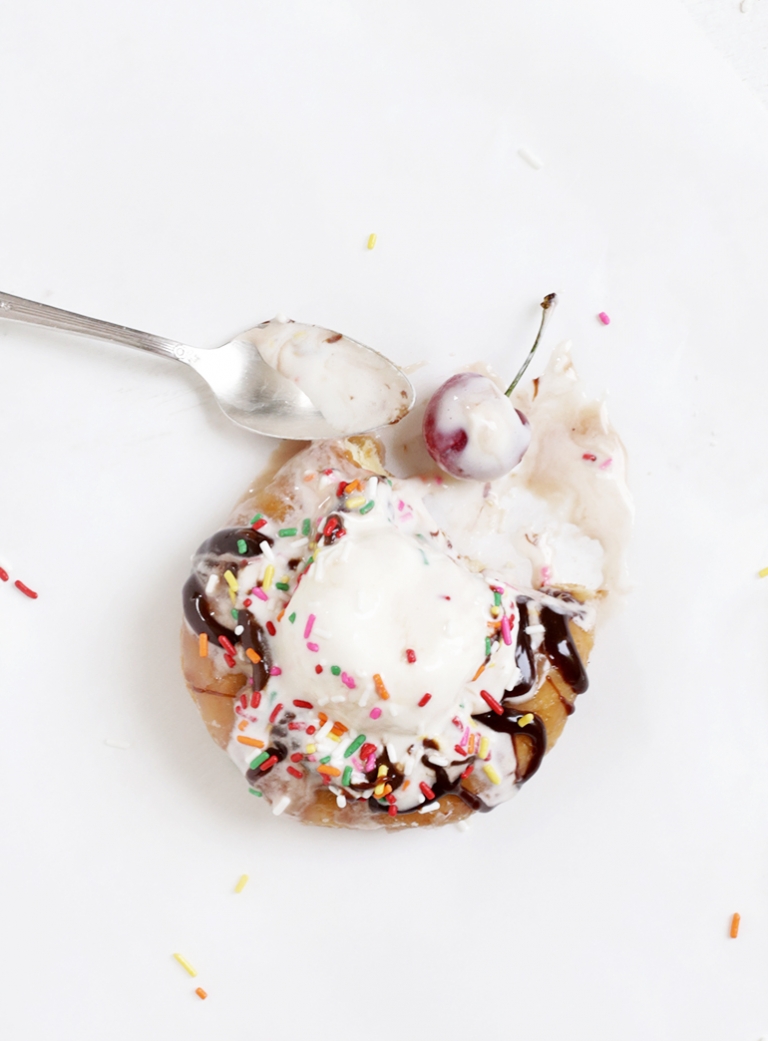 Ice Cream Sundae Donut | 9 Decadent Donut Toppings @themerrythought