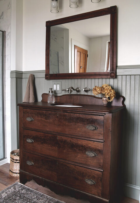 How to Turn a Dresser into a Bathroom Vanity