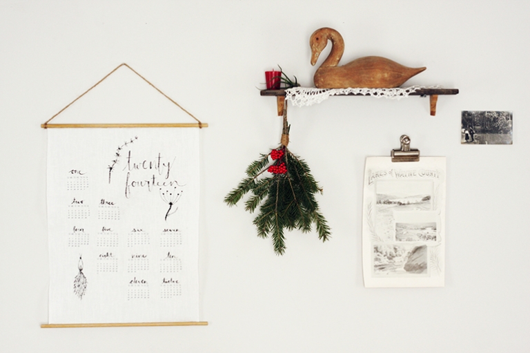DIY Linen Calendar @themerrythought