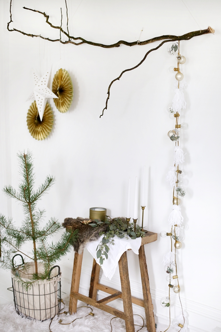 DIY String Lights Garland @themerrythought