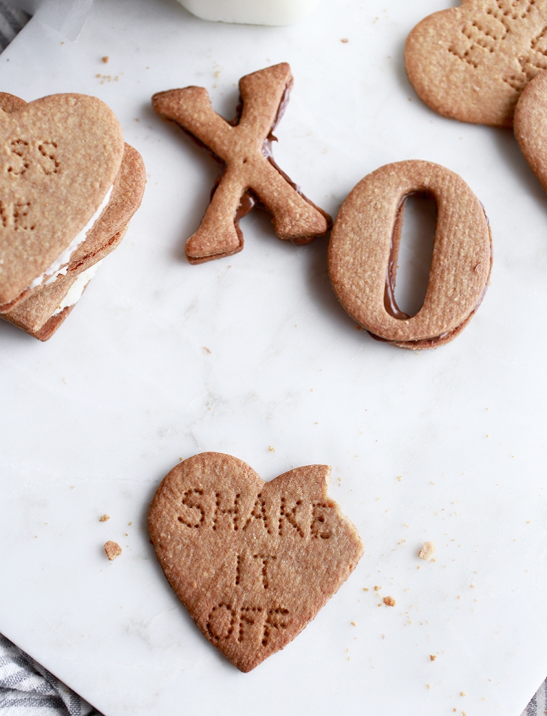 Graham Cracker Conversation Hearts @themerrythought