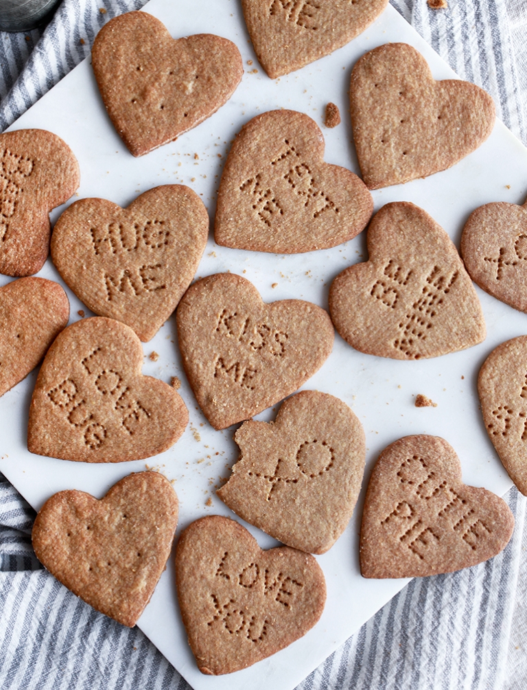 Graham Cracker Conversation Hearts @themerrythought