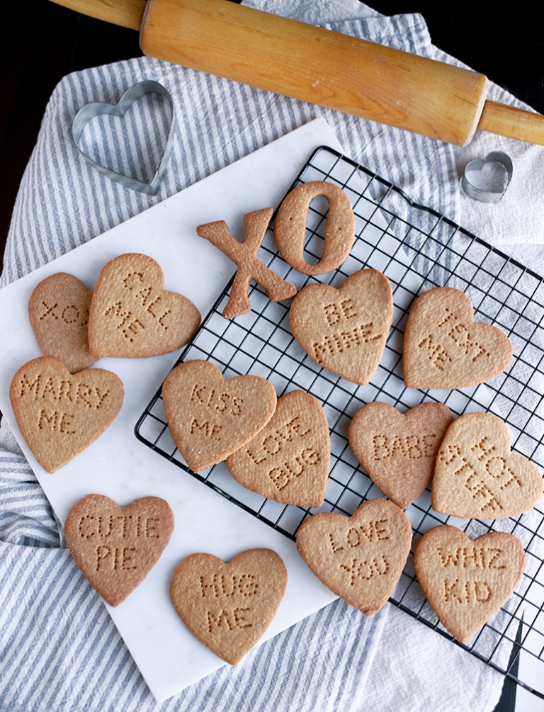 Graham Cracker Conversation Hearts @themerrythought