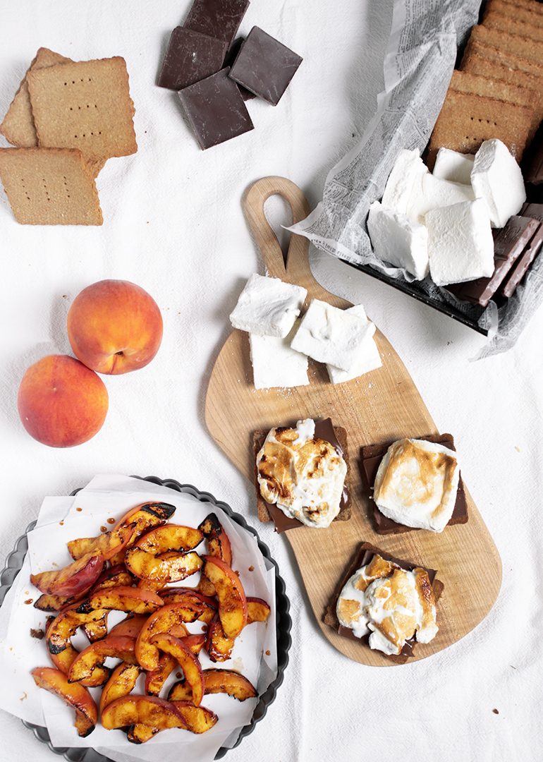 Grilled Peach S'mores - The Merrythought