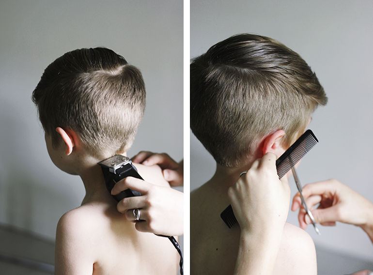 little boy haircut with clippers