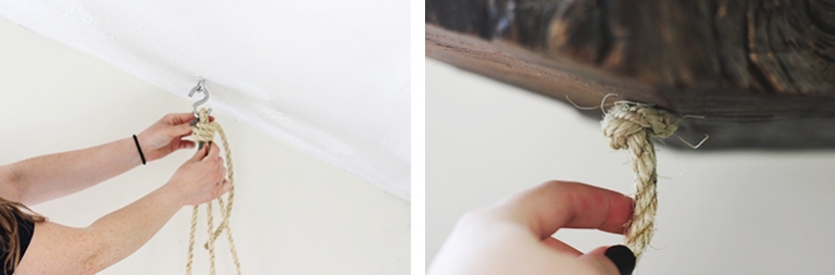 DIY Hanging Table @themerrythought