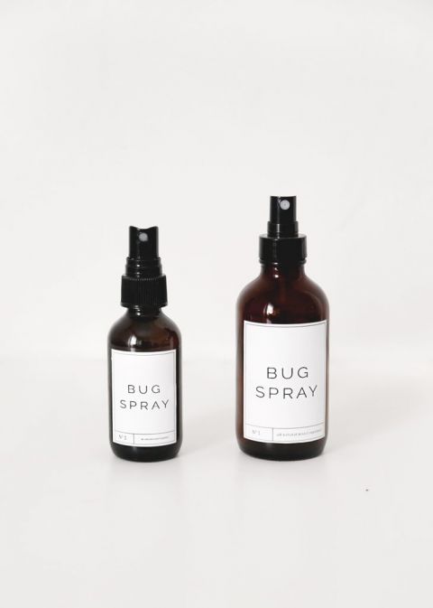 two bottles of bug spray one large, one small