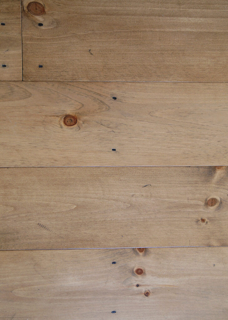 How We Stained and Installed our Pine Floors