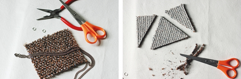 Triangle Carpet Necklace.