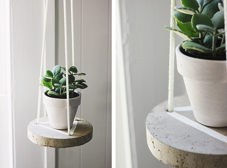 DIY Round Hanging Cement Table - The Merrythought