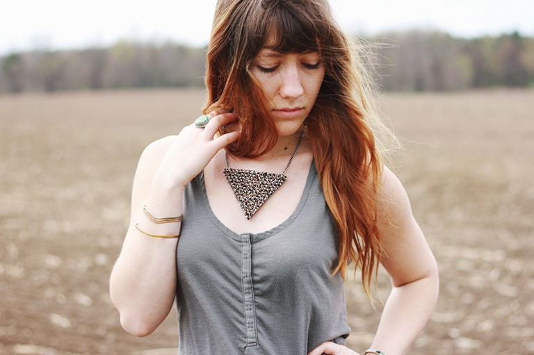 Triangle Carpet Necklace