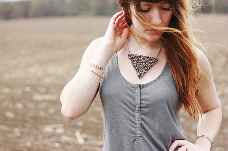 Triangle Carpet Necklace