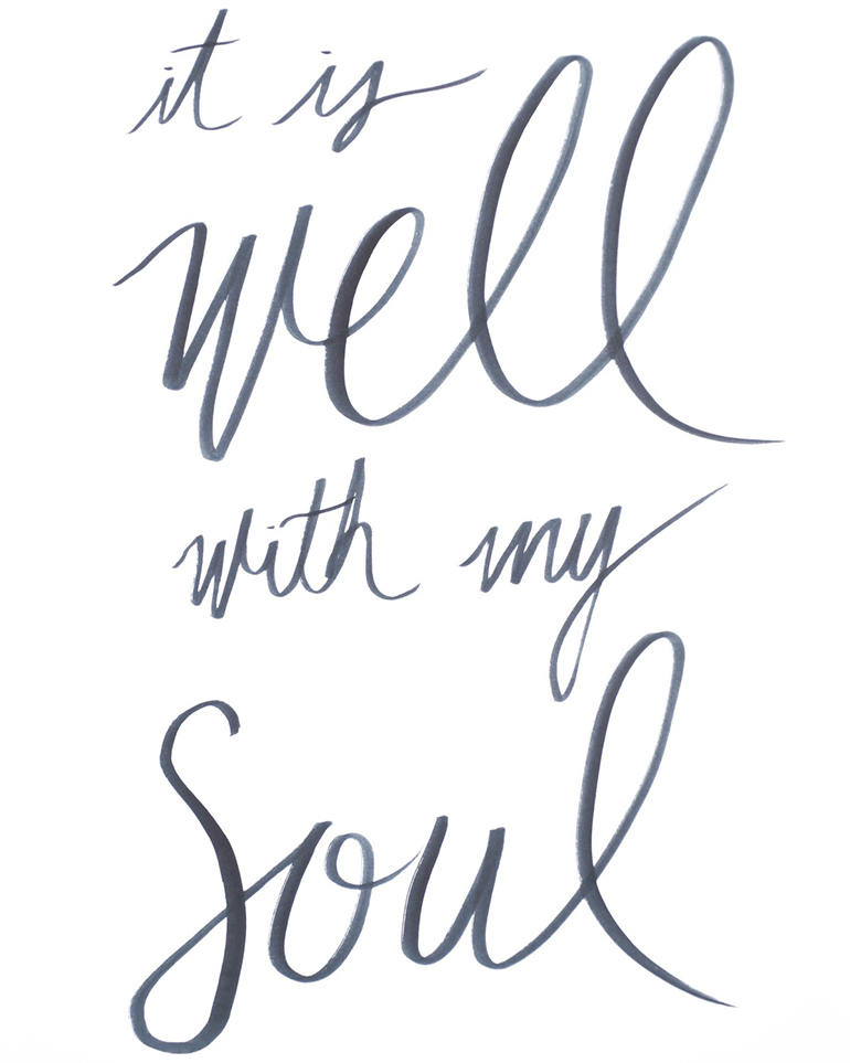 Brush Lettering + Free Printables - The Merrythought