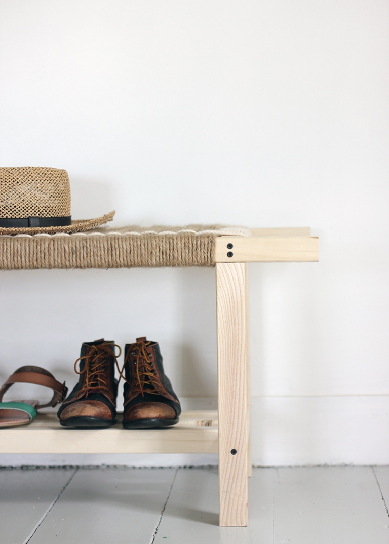 DIY Woven Bench @themerrythought
