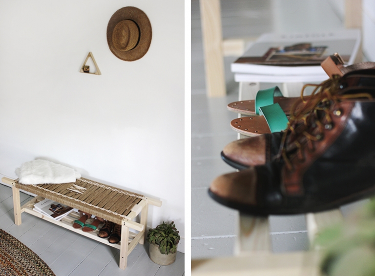 DIY Woven Bench @themerrythought