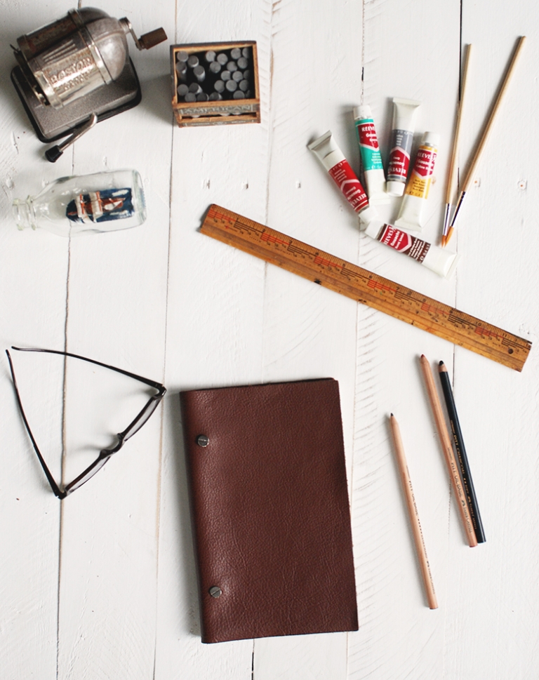 DIY Leather Sketchbook - The Merrythought
