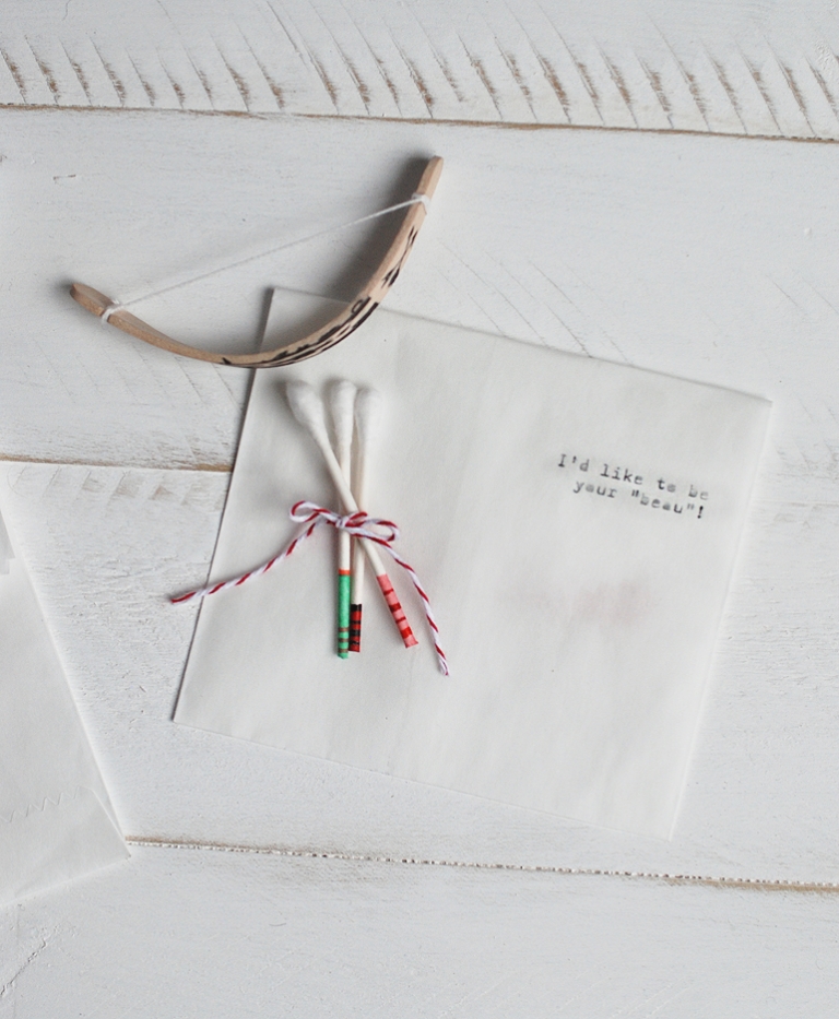 Mini Bow & Arrow Valentine @themerrythought