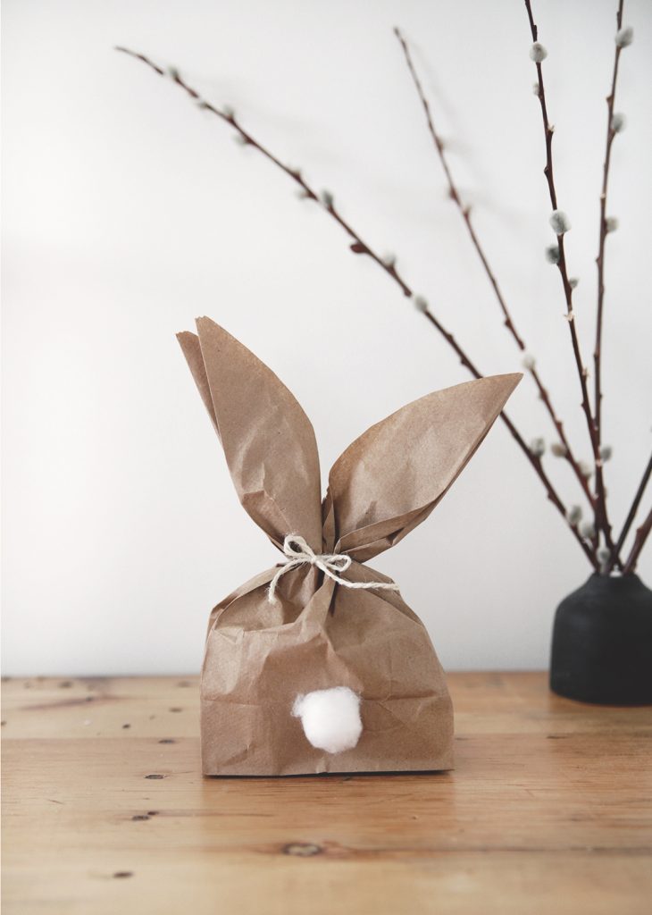 Making Bunny Treat Bags 