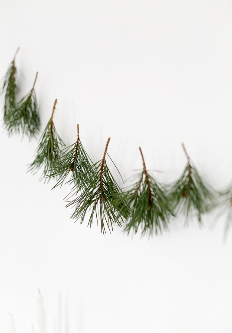 DIY Pine Sprig Garland @themerrythought