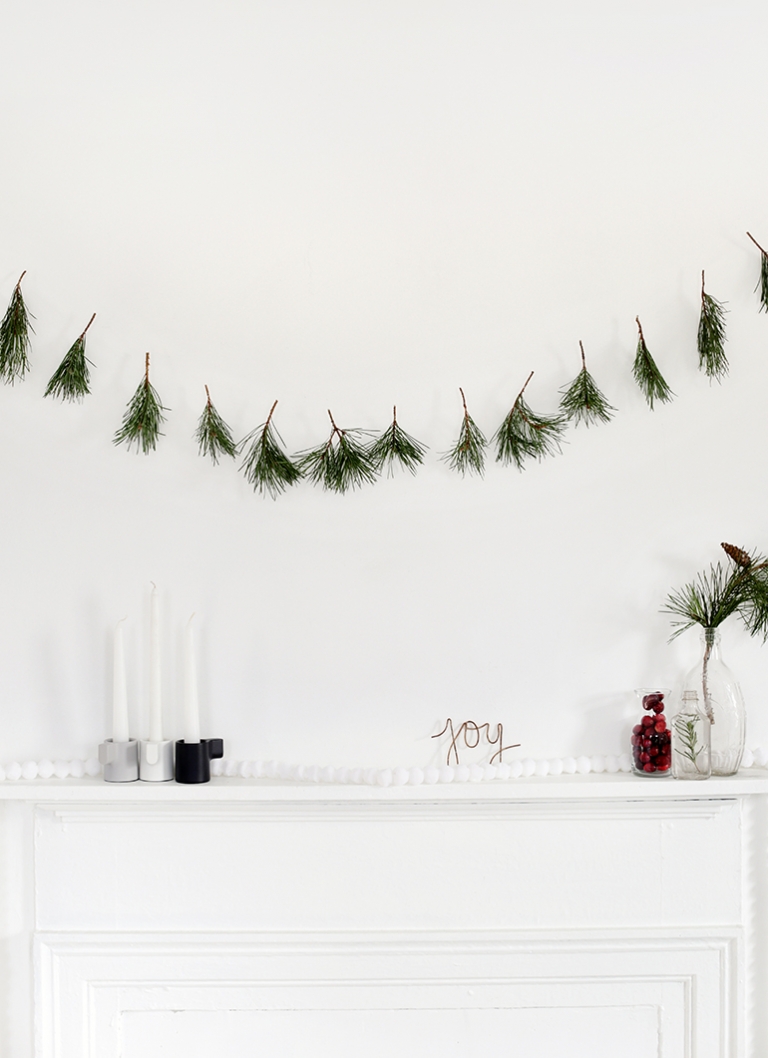 DIY Pine Sprig Garland @themerrythought