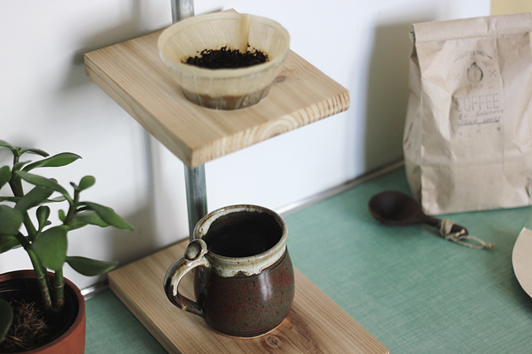 Intro. to Woodworking: Pour-Over Coffee Stand - perennial
