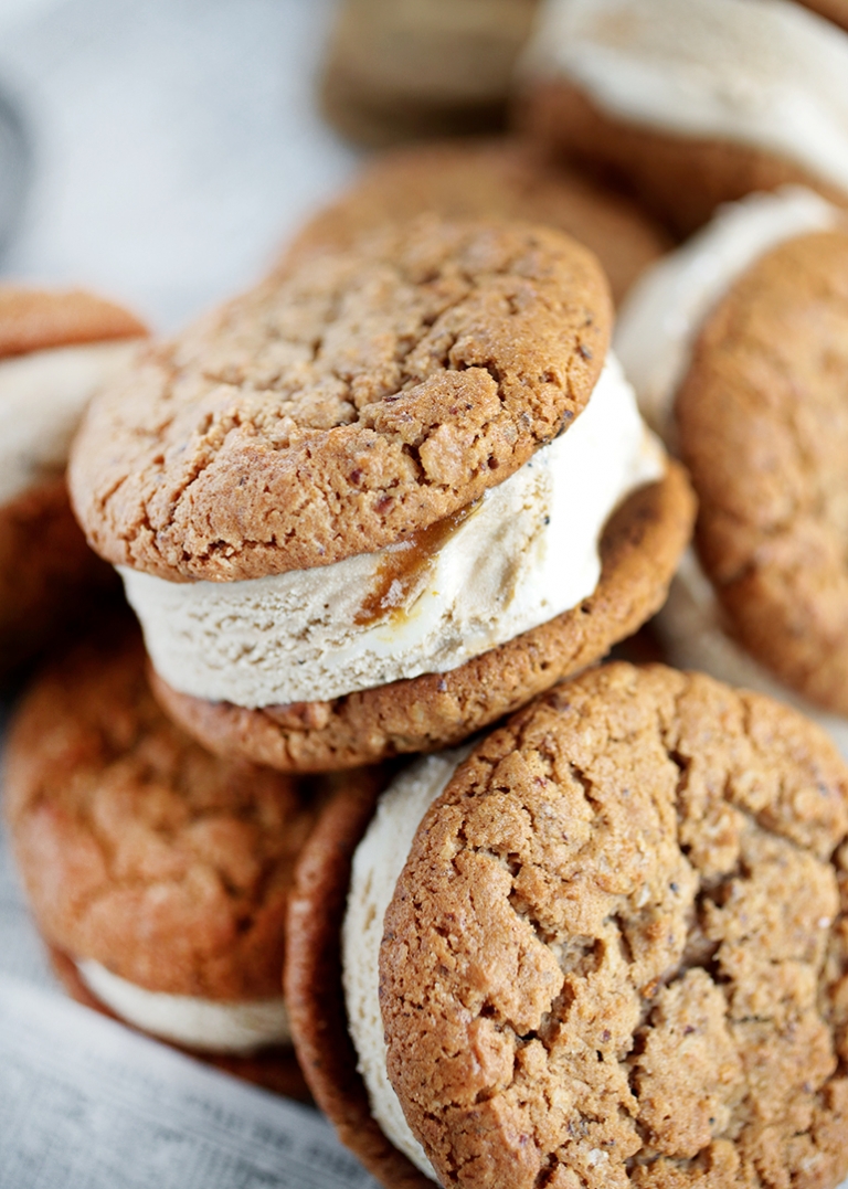 Pumpkin Spice Latte Ice Cream Sandwiches - The Merrythought