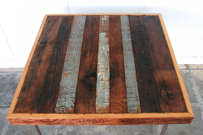 Reclaimed Wood Card Table  @themerrythought