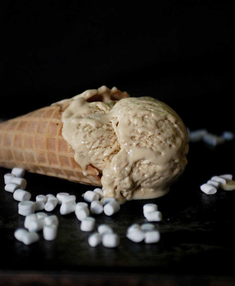 Toasted Marshmallow Ice Cream @themerrythought