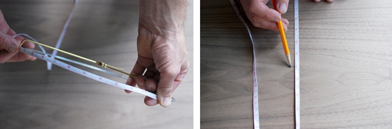 DIY Wooden Tripod Lamp with Veneer Lampshade @themerrythought