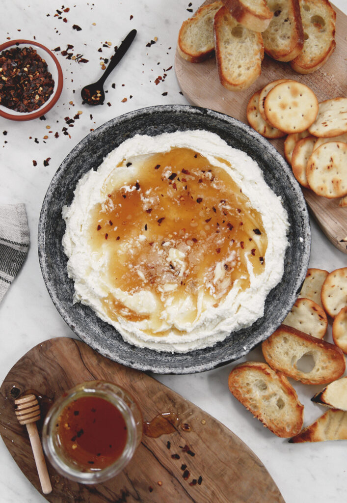 Whipped Feta With Hot Honey