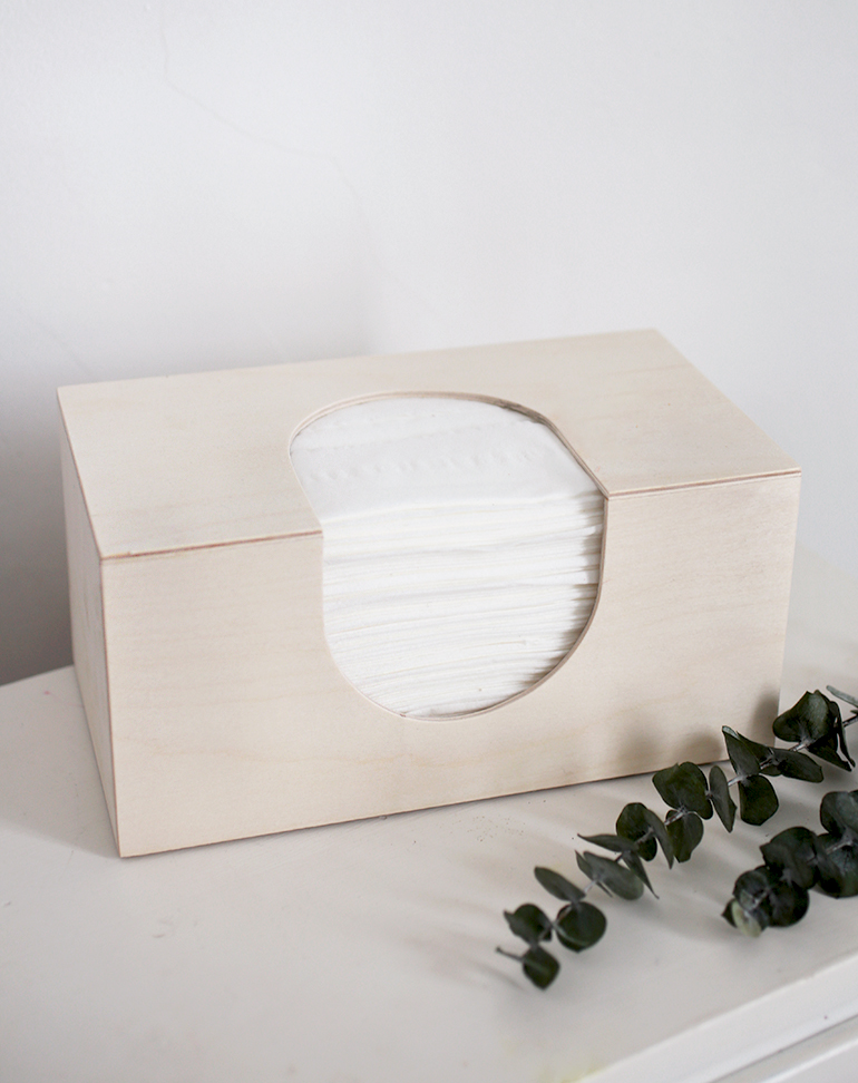 wooden kleenex box