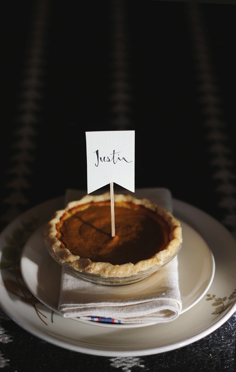 Mini Pie Place Cards @themerrythought